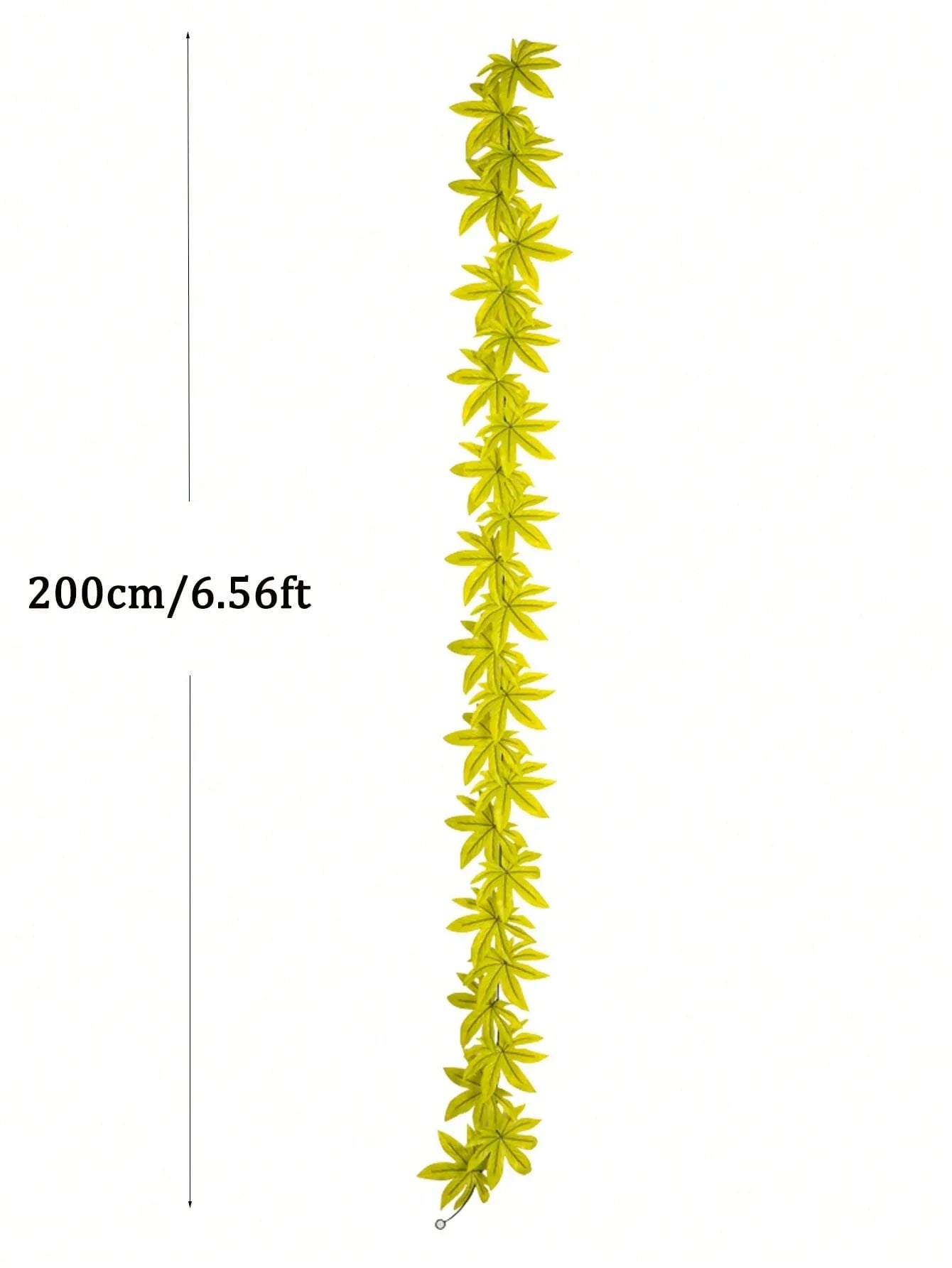 Dlight Decor 200cm Fall Maple Leaf Garland for Autumn and Halloween Decor 200cm Green