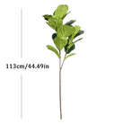 Dlight Decor 113cm Tropical Ficus Tree with Rubber Style Leaves 113cm 2 Forks