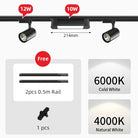 Rail Floodlight LED Clothing Store Track Light Kitchen Balcony Studio Whole Set Led Spot Lamp Home Modern Decoration