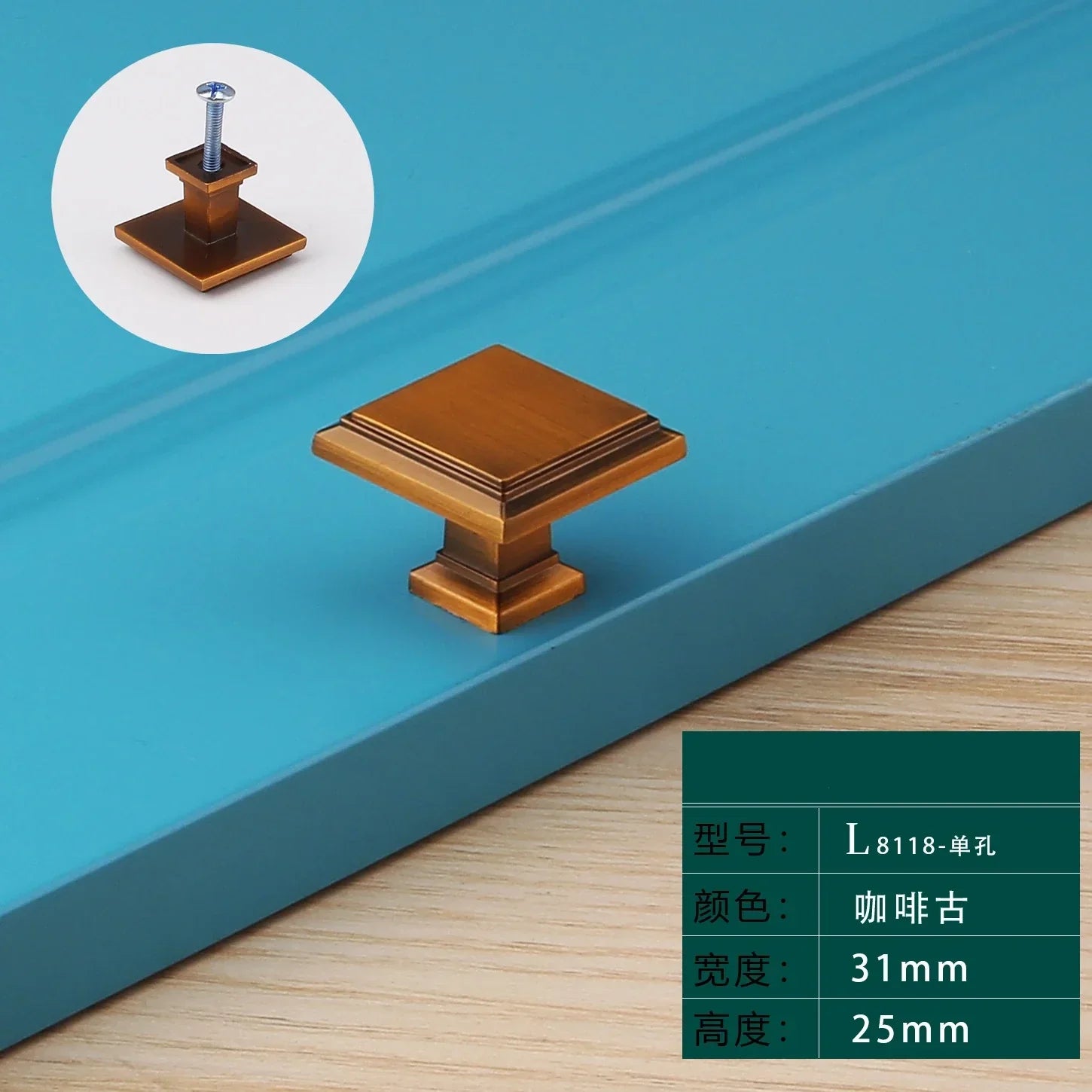 Light Luxury Bronze Cabinet Handles - Modern Drawer Pulls for Wardrobe and Kitchen Furniture Coffee bronze s Handles