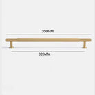 American Style Brass Cabinet Handles – Light Luxury Extended Wardrobe Door Pulls 9015-1-356 Handles