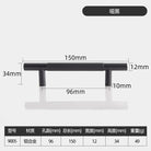 Long Knurled Aluminum Alloy Cabinet Handles – Kitchen Drawer Pulls and T-Bar Wardrobe Furniture Hardware Black Knurled