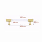 Transparent Acrylic Furniture Handles – Brass Cabinet Pulls and Wardrobe Knobs bubble 162mm Handles