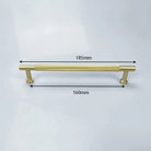 Knurled Brass Wardrobe Handles – Modern Kitchen Cabinet and Drawer Pull Bar Handles 185mm length Handles