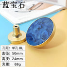 High-Grade Shell Single Hole Cabinet Handles - Creative Gold Drawer Knobs and Multipurpose Wall Hooks Sapphire XL Knobs
