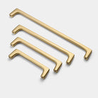 Solid Brass Wardrobe Handles – Integrated Cabinet Pulls and Furniture Bar Handles (106mm-332mm) Handles