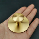 Single Hole Brass Knobs with Round Mat – Gold Cabinet and Drawer Pulls for Furniture (21mm/25mm) Knob