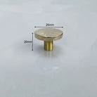 Hammered Brass Cabinet Handles – Light Gold Wardrobe Knobs and Drawer Pulls for American/Nordic Furniture TS0501 1 inch