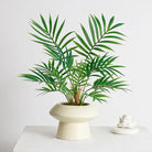 Dlight Decor 44cm Palm Plant Branch with Real Touch Monstera Leaves