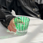 Dlight Decor 200ml Star Diamond Cut Crystal Whisky Glass green / 200ml