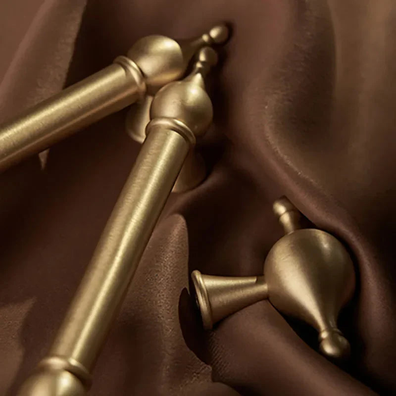 Modern Brass Cabinet Handles – Brushed Gold Bar Knobs for Furniture (60mm-368mm) Handles