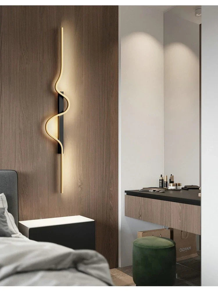 Dlight Decor Black Modern LED Wall Light Fixture