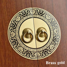 Chinese Antique Brass Cabinet Handles – Retro Door Pulls for Wardrobes Bookcases and Shoe Cabinets (110mm-240mm) Brass