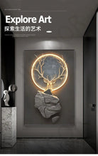 Dlight Decor Reindeer Wall Glow for Luxe Entry Spaces Wall Art