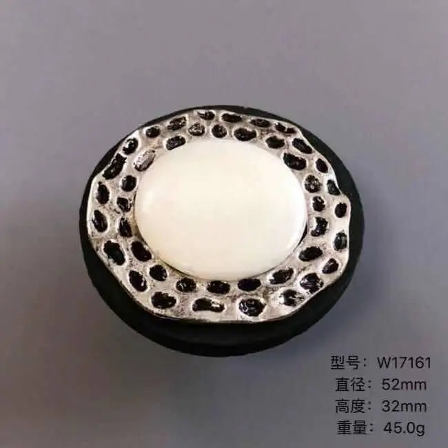 Handmade Wood and Alloy Cabinet Handles – Artistic Drawer and Furniture Knobs for Home Decor W17161 Knobs