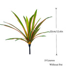 Dlight Decor Chlorophytum Grass Plant for Desktop and Indoor Styling 19Leaves-Red