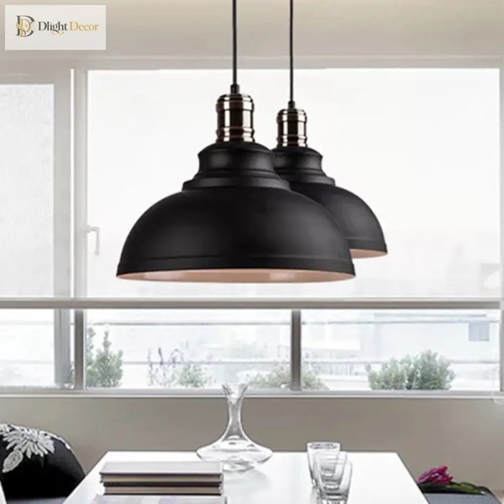 Aaliyah - Adjustable Industrial Dome Pendant Light Lighting
