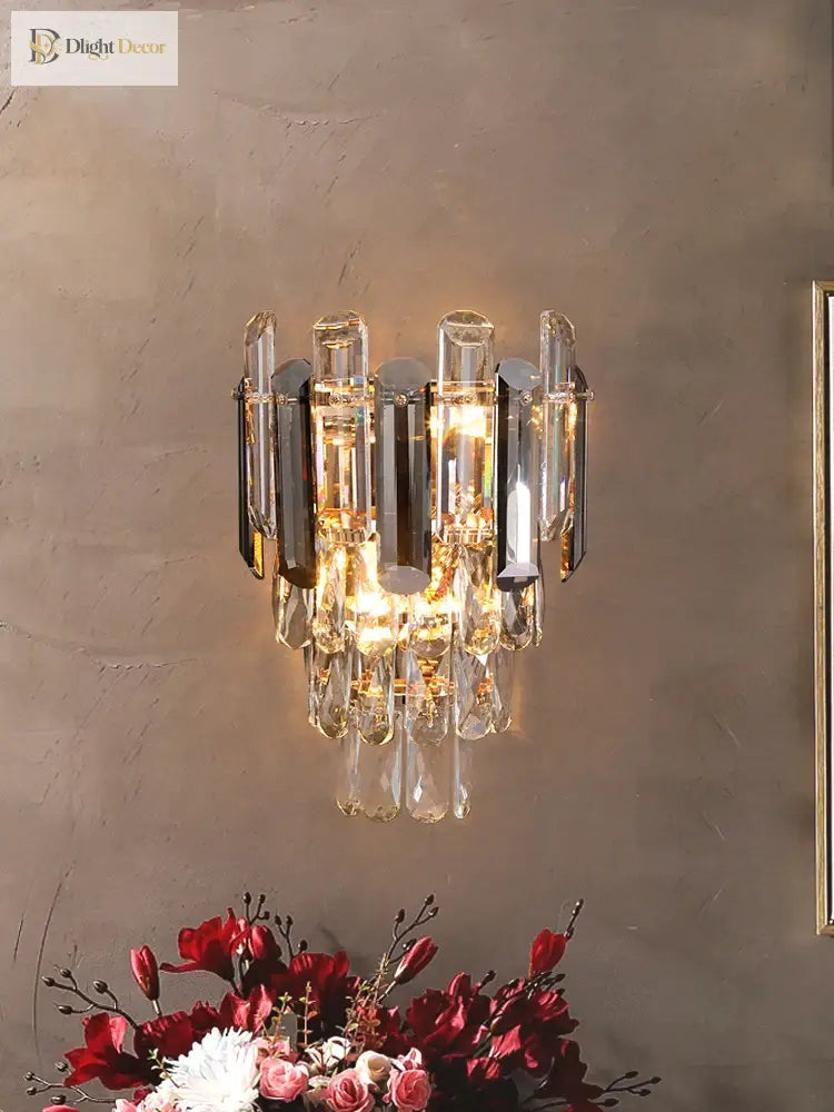 Abigail’s Modern Led Crystal Wall Lamp - Elegant Interior Dec Wall Lamp