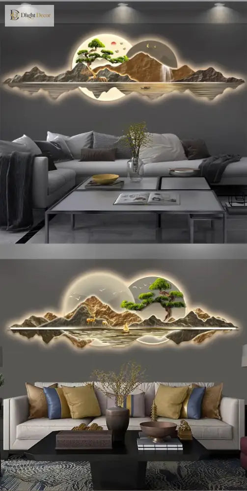 Dlight Decor Acrylic Carved LED Wall Art Light Wall Art