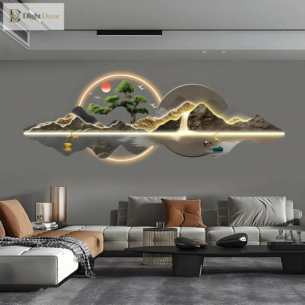 Dlight Decor Acrylic Carved LED Wall Art Light Wall Art