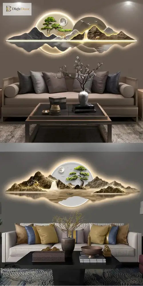 Dlight Decor Acrylic Carved LED Wall Art Light Wall Art