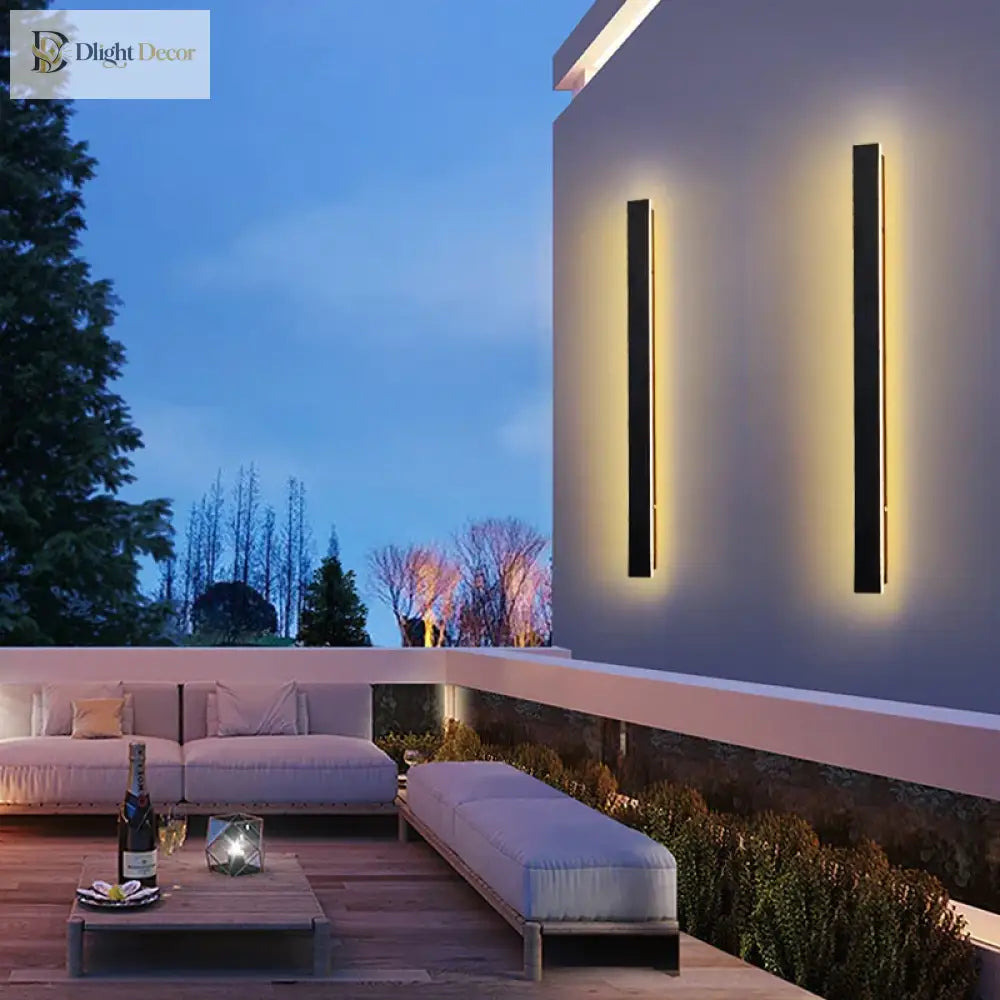 IP65 Acrylic Linear Outdoor Wall Light – product view 2