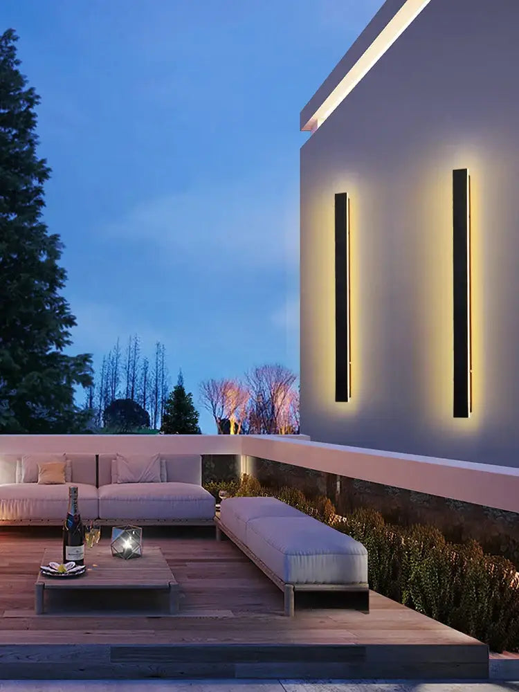 IP65 Acrylic Linear Outdoor Wall Light – product view 1