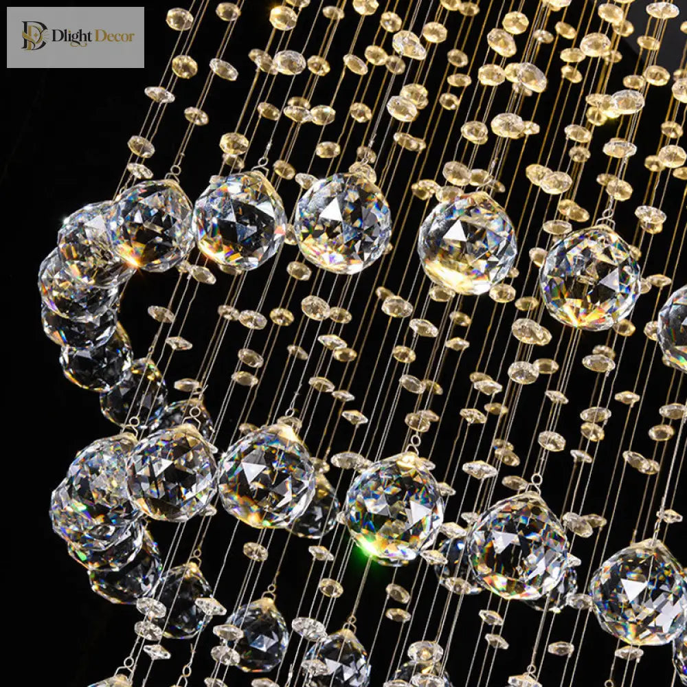Adaline Elegance Meets Sparkling Light: Minimalist Crystal Flush Mount Ceiling Light