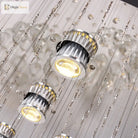 Adaline Elegance Meets Sparkling Light: Minimalist Crystal Flush Mount Ceiling Light