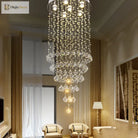 Adaline Elegance Meets Sparkling Light: Minimalist Crystal Flush Mount Ceiling Light