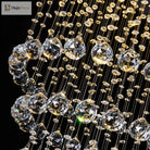 Adaline Elegance Meets Sparkling Light: Minimalist Crystal Flush Mount Ceiling Light