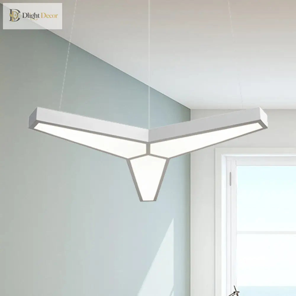Addison Modern Y - Shaped Led Ceiling Lamp: Illuminate Your Space In Style Pendant Lighting