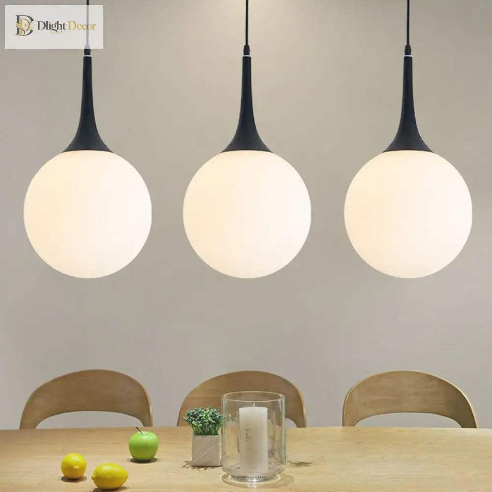 Adeline Modern Globe Pendant - Stylish Glass Light For Dining Rooms Lighting