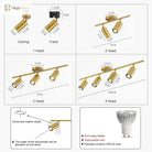 Adjustable Led Ceiling Lights - Stylish Lighting Fixture For Dining Room Kitchen Restaurant And