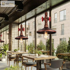 Vintage Industrial Single Head Steampunk Water Pipe Pendant Light Retro Metal Copper Chandelier