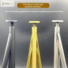 Triangular furniture legs with bottom velvet pads in dark gray, gold, and silver finishes