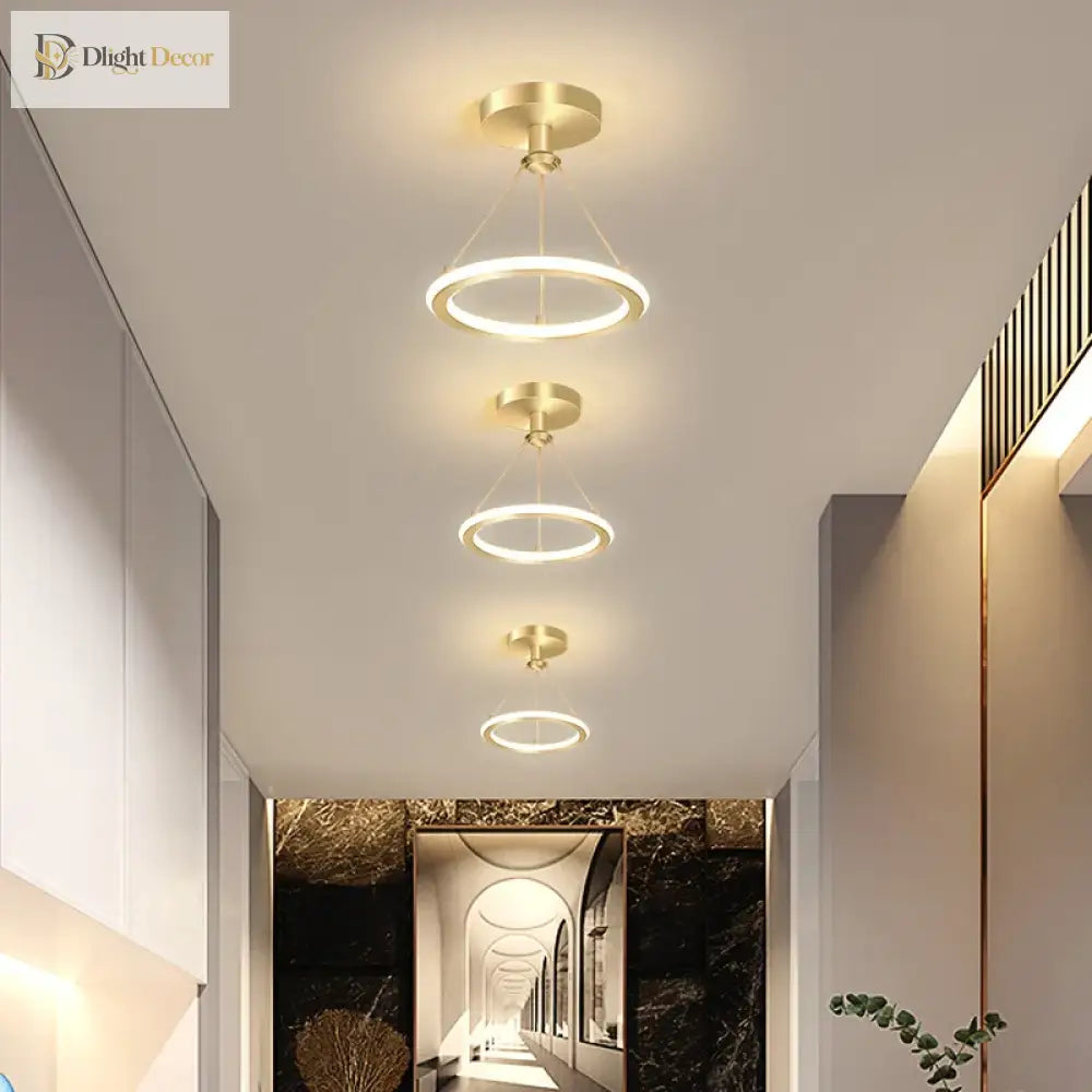 Aisle Entrance Way Corridor Led Ceiling Light - Modern Nordic Round Bistro Lamp Ideal For Indoor
