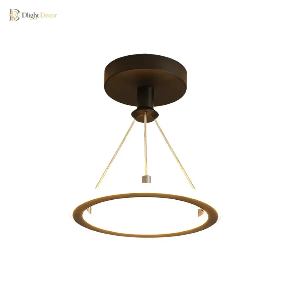 Aisle Entrance Way Corridor Led Ceiling Light - Modern Nordic Round Bistro Lamp Ideal For Indoor