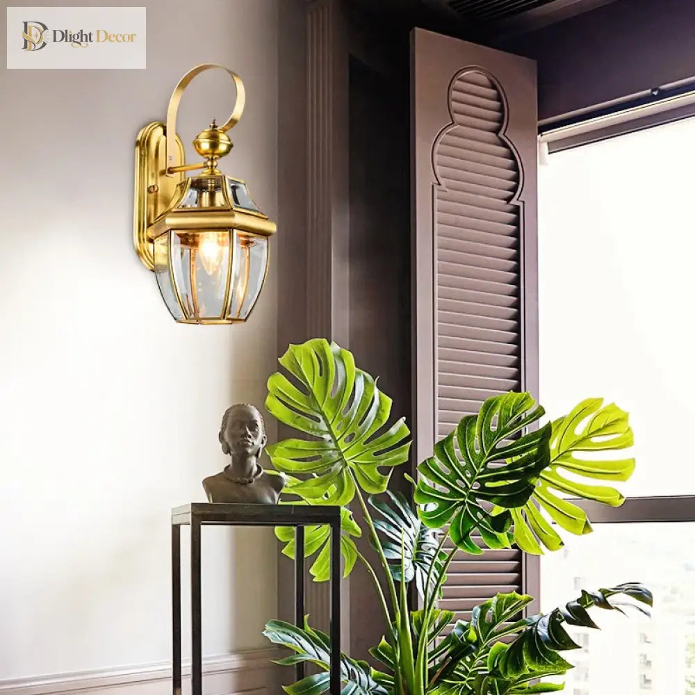 Alanna - European - Style All - Copper Wall Light Classic Elegance For Every Space Wall Lamp