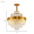 Alessandra Gold Cascade: Crystal Elegance For Your Dining Room Chandelier