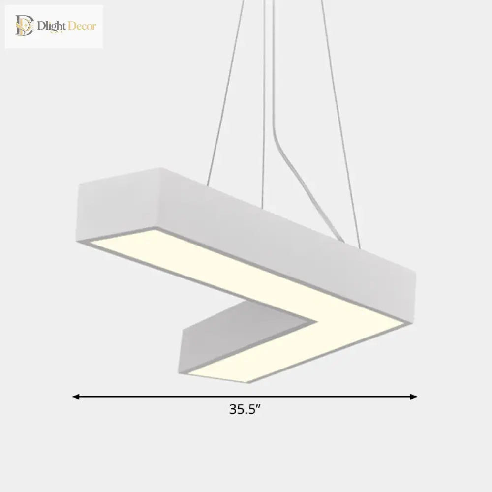 Alexandra Modern V - Shape Ceiling Light - Led Flush Mount In Black Or White Pendant Lighting