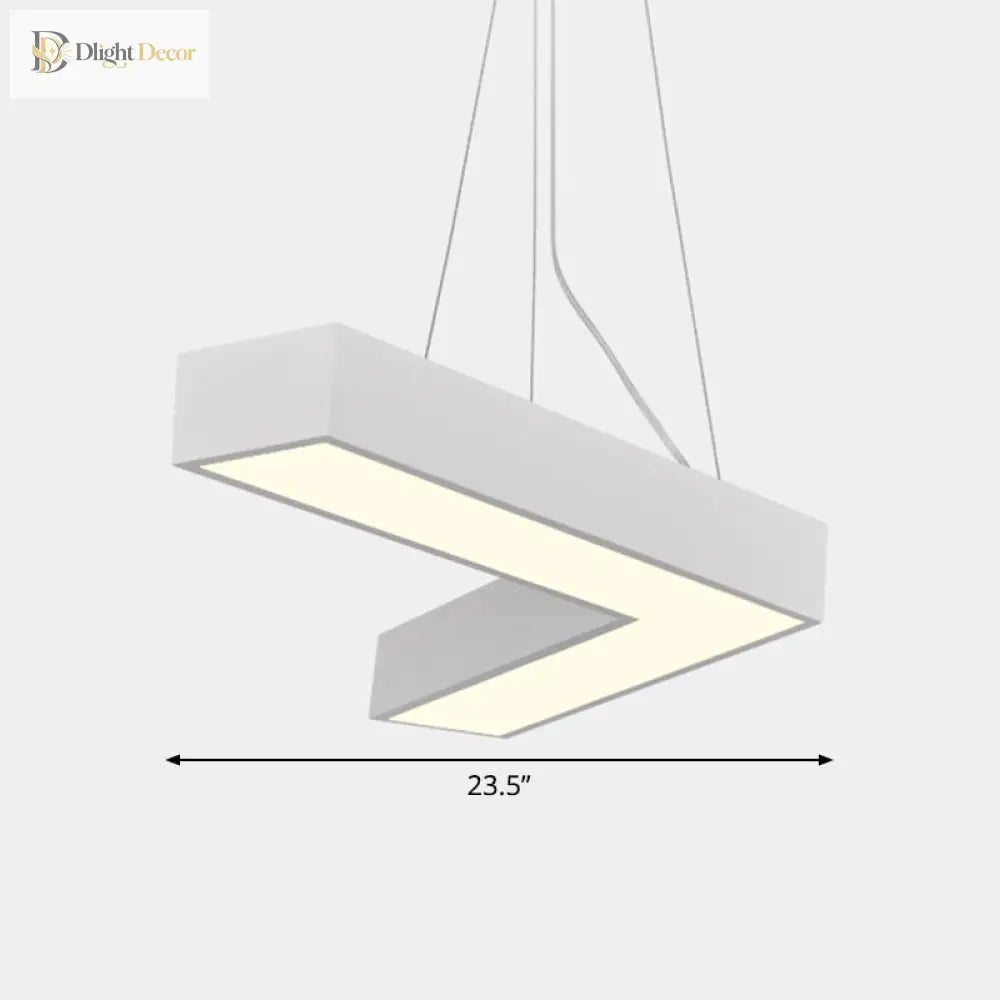 Alexandra Modern V - Shape Ceiling Light - Led Flush Mount In Black Or White Pendant Lighting