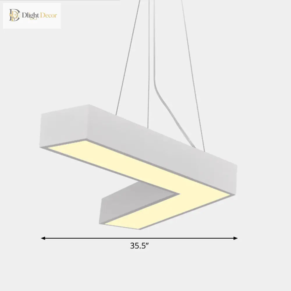 Alexandra Modern V - Shape Ceiling Light - Led Flush Mount In Black Or White Pendant Lighting