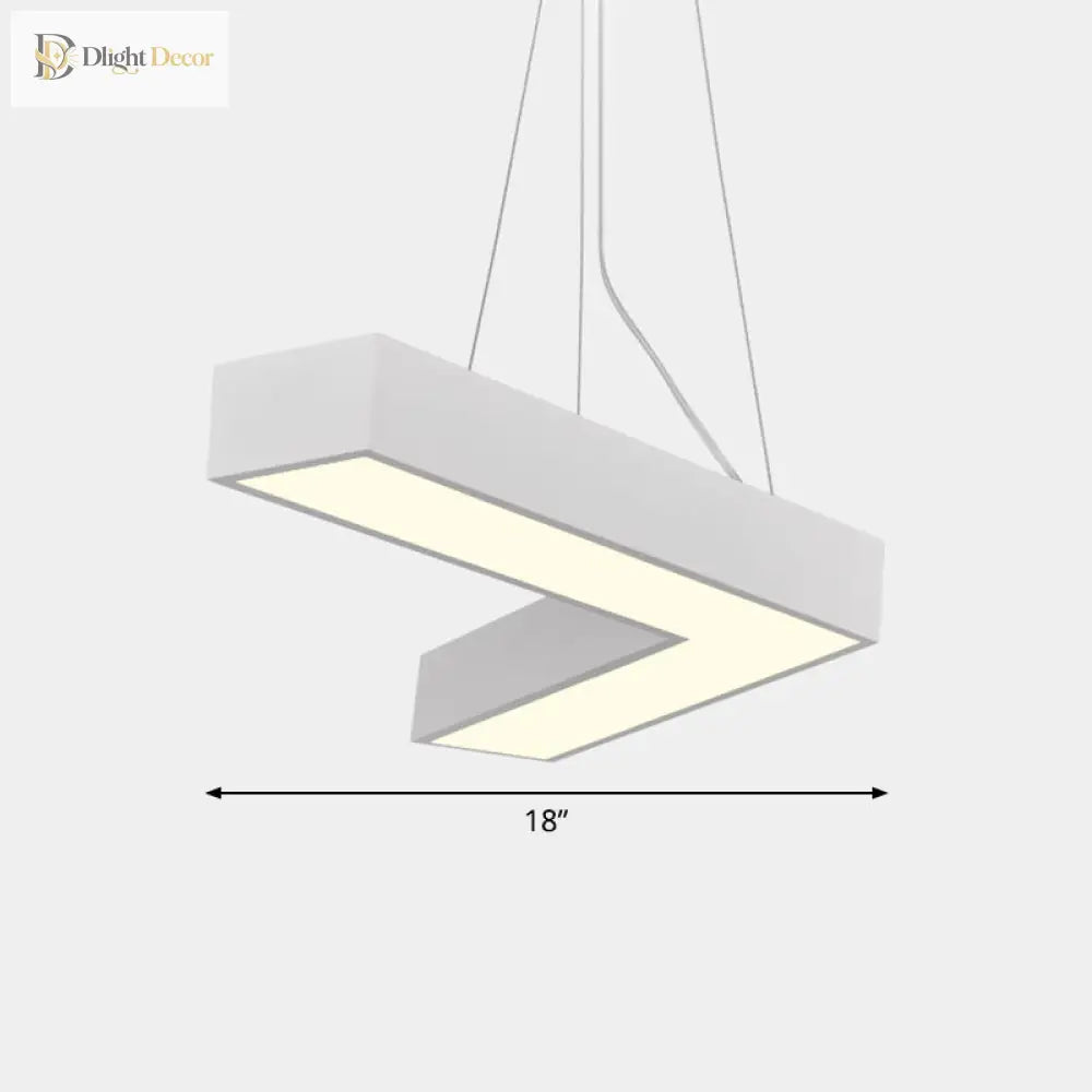 Alexandra Modern V - Shape Ceiling Light - Led Flush Mount In Black Or White Pendant Lighting