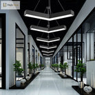 Alexandra Modern V - Shape Ceiling Light - Led Flush Mount In Black Or White Pendant Lighting