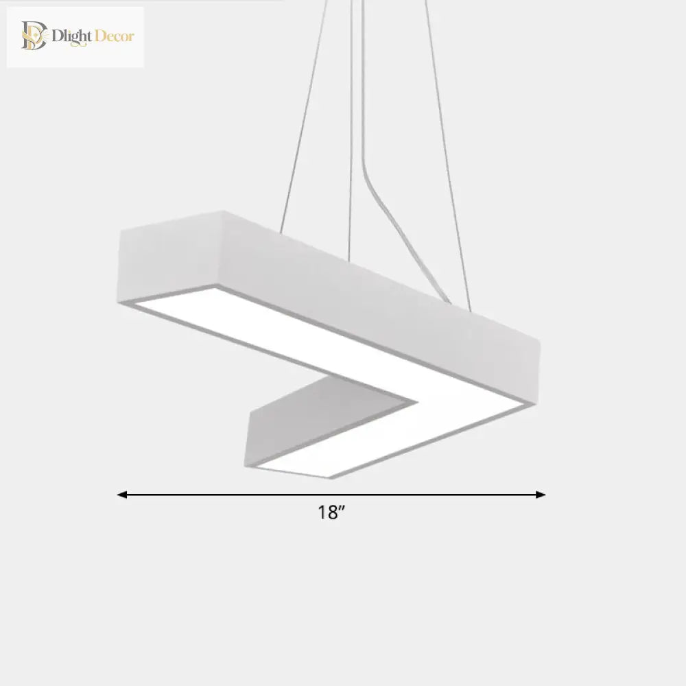 Alexandra Modern V - Shape Ceiling Light - Led Flush Mount In Black Or White Pendant Lighting