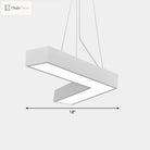 Alexandra Modern V - Shape Ceiling Light - Led Flush Mount In Black Or White Pendant Lighting