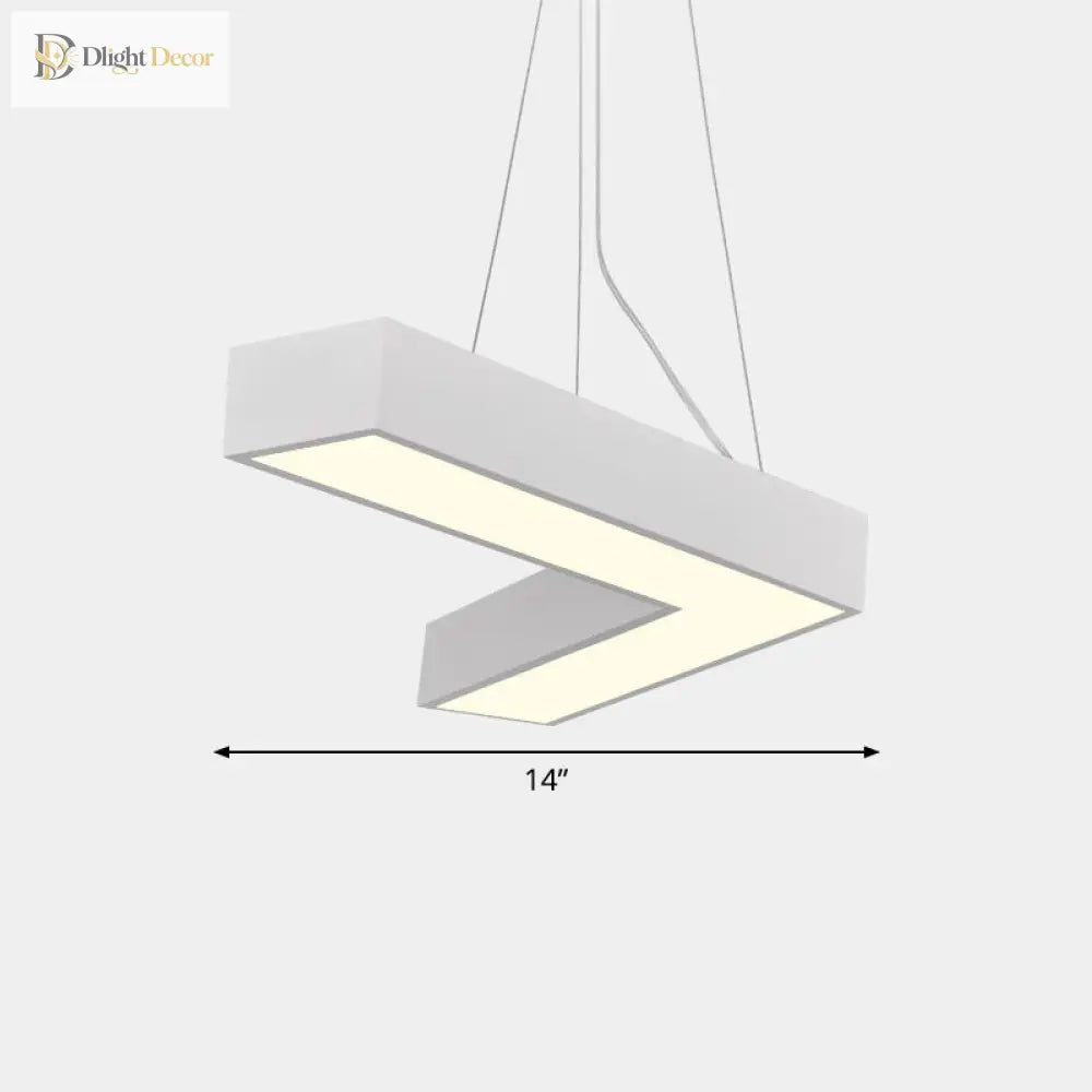 Alexandra Modern V - Shape Ceiling Light - Led Flush Mount In Black Or White Pendant Lighting