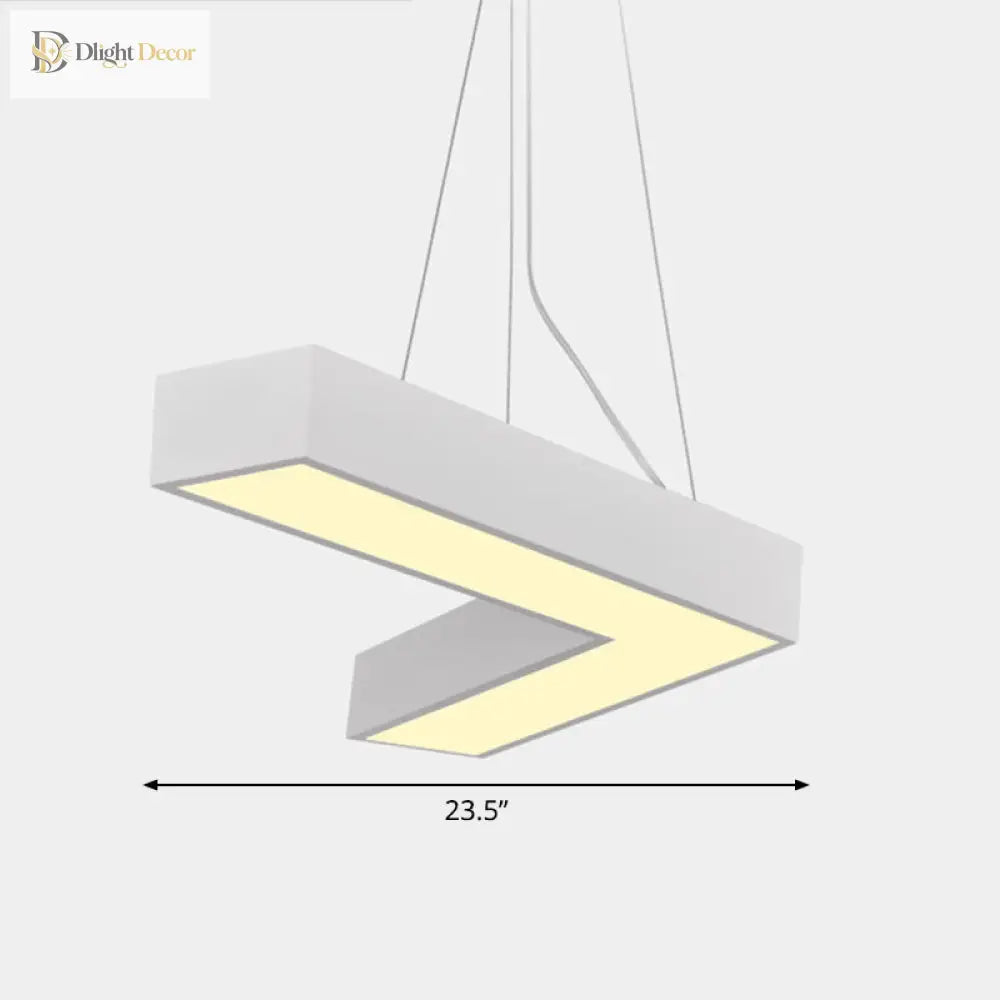 Alexandra Modern V - Shape Ceiling Light - Led Flush Mount In Black Or White Pendant Lighting