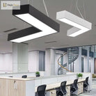 Alexandra Modern V - Shape Ceiling Light - Led Flush Mount In Black Or White Pendant Lighting